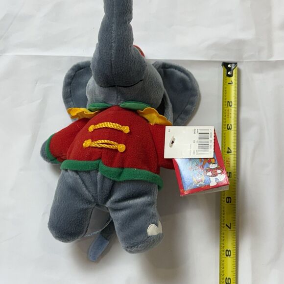 Snowden & Friends -Plush TINY The ELEPHANT 1999 Christmas Band Animal- W/Tags - Picture 8 of 8